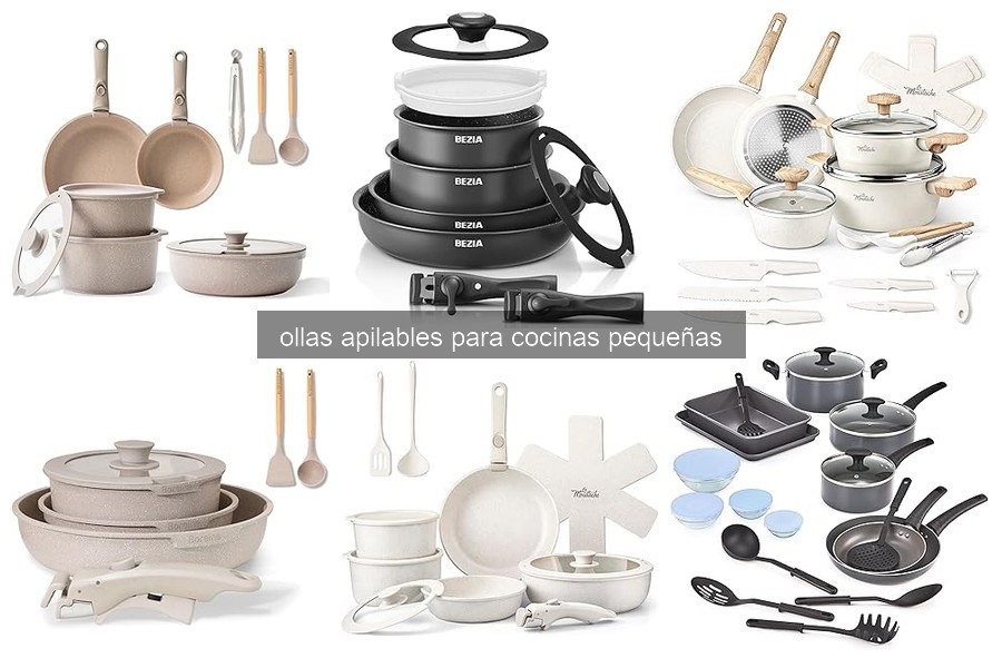Beneficios de las ollas apilables para cocinas pequeñas