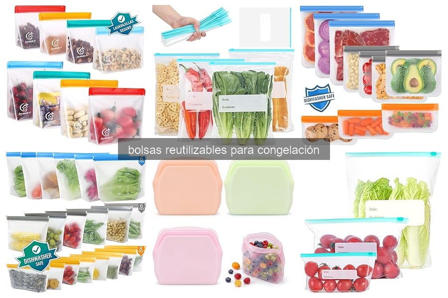 Beneficios de usar bolsas reutilizables para congelación