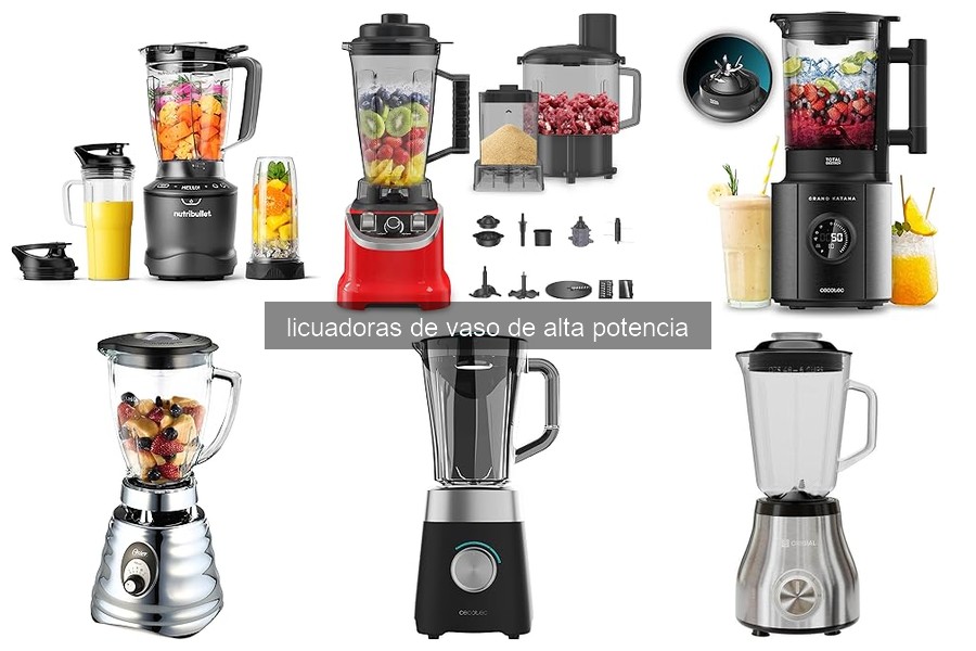 Beneficios de usar licuadoras de vaso de alta potencia
