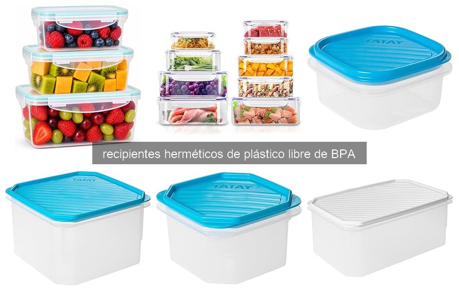 Beneficios de usar recipientes herméticos de plástico sin BPA