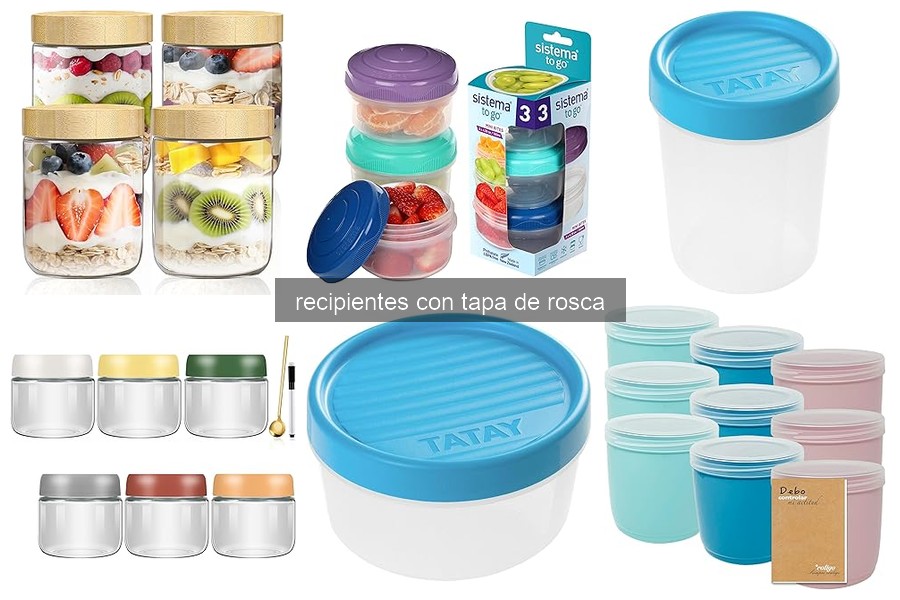 Cómo limpiar y mantener recipientes con tapa de rosca