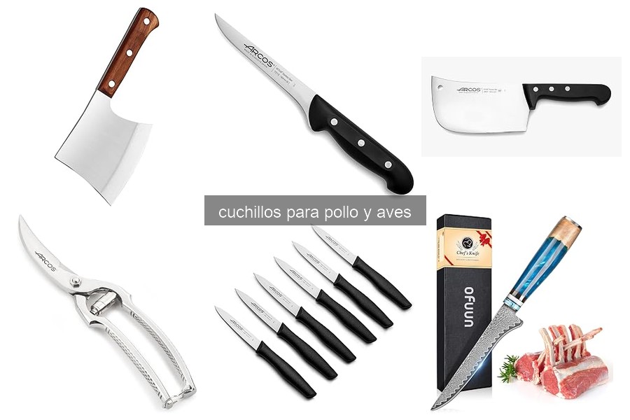 Cómo mantener y afilar cuchillos para pollo eficazmente