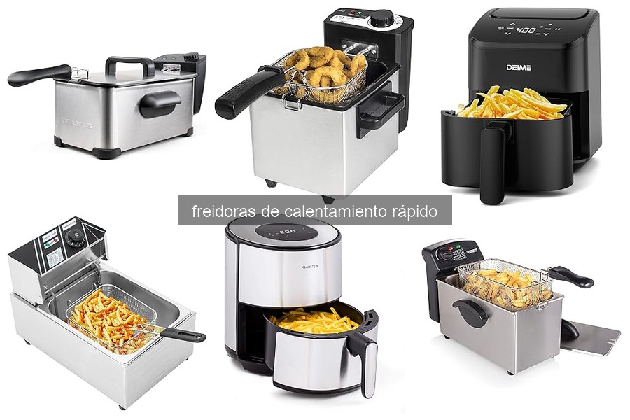 Comparativa de las mejores freidoras de calentamiento rápido 2023