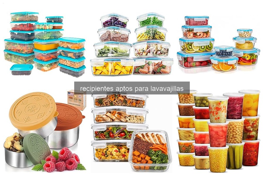 Cuidados y mantenimiento de recipientes aptos para lavavajillas