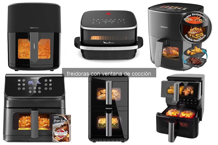 Guía de instalación y uso de freidoras con ventana de cocción