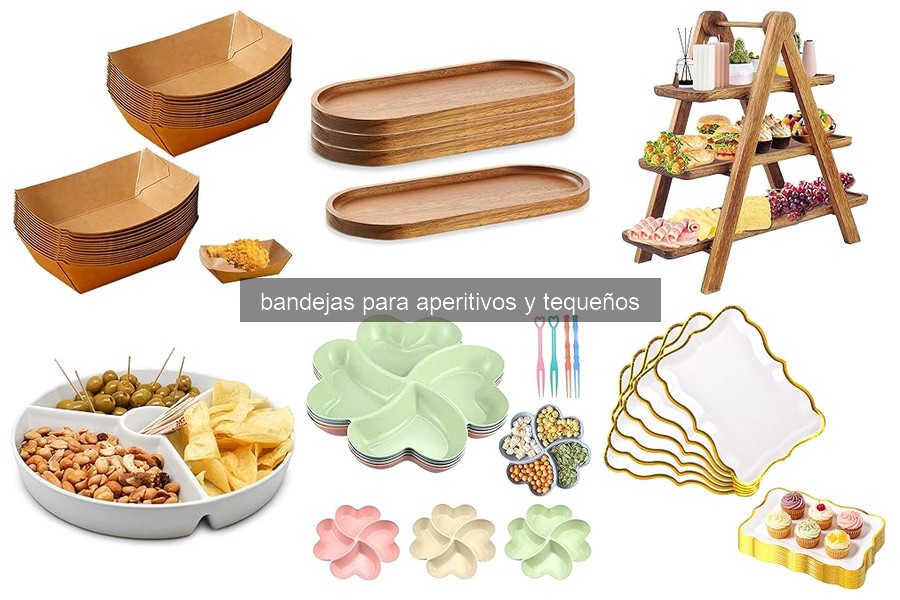 Mejores bandejas para aperitivos y tequeños en 2026