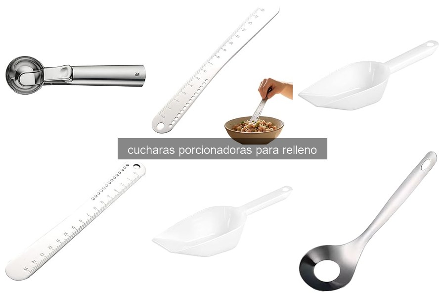 Mejores cucharas porcionadoras para relleno: dulce y salado