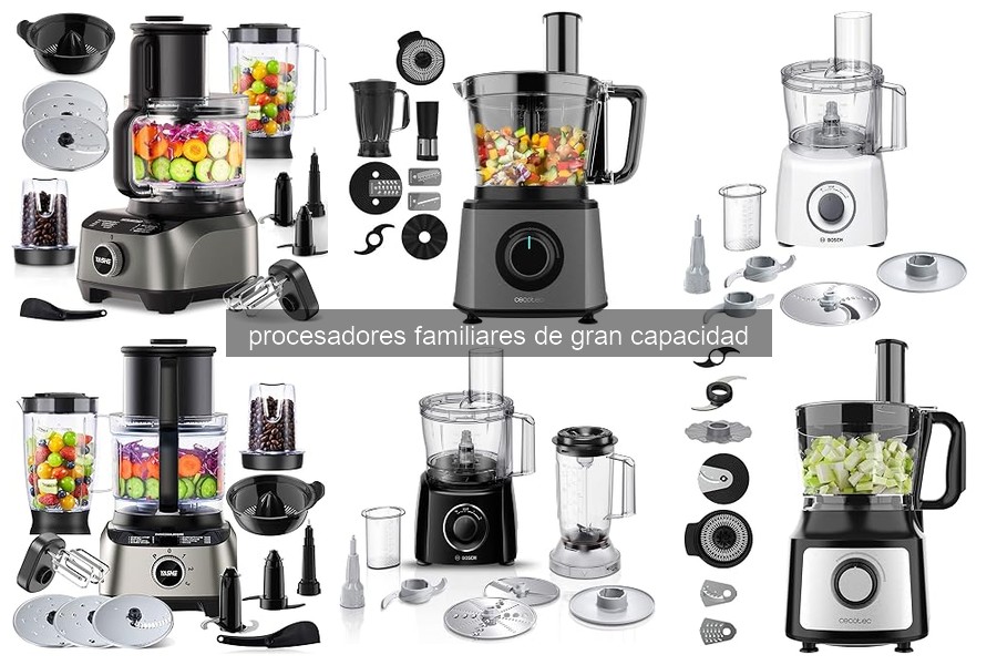 Mejores procesadores familiares de gran capacidad para cocina venezolana