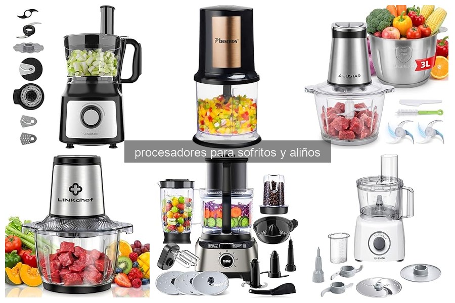 Mejores procesadores para sofritos y aliños en cocinas pequeñas