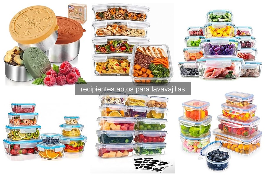 Mejores recipientes aptos para lavavajillas en 2026