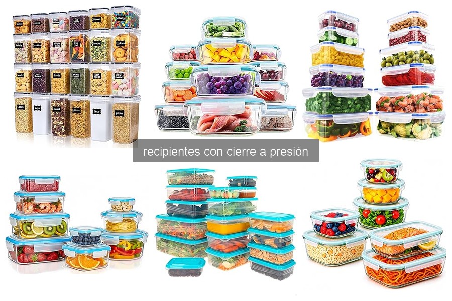 Mejores recipientes con cierre a presión para conservar alimentos