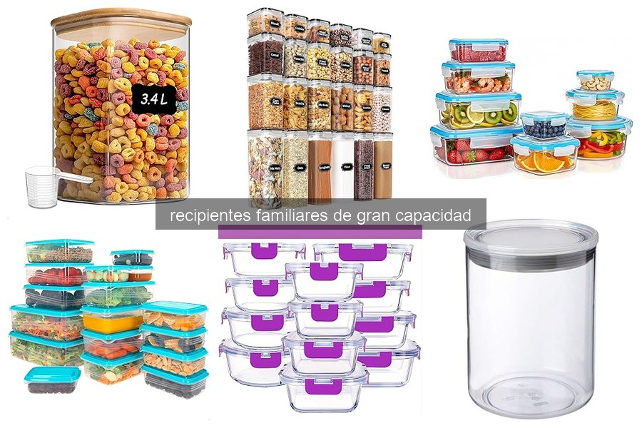 Mejores recipientes familiares de gran capacidad para tu cocina
