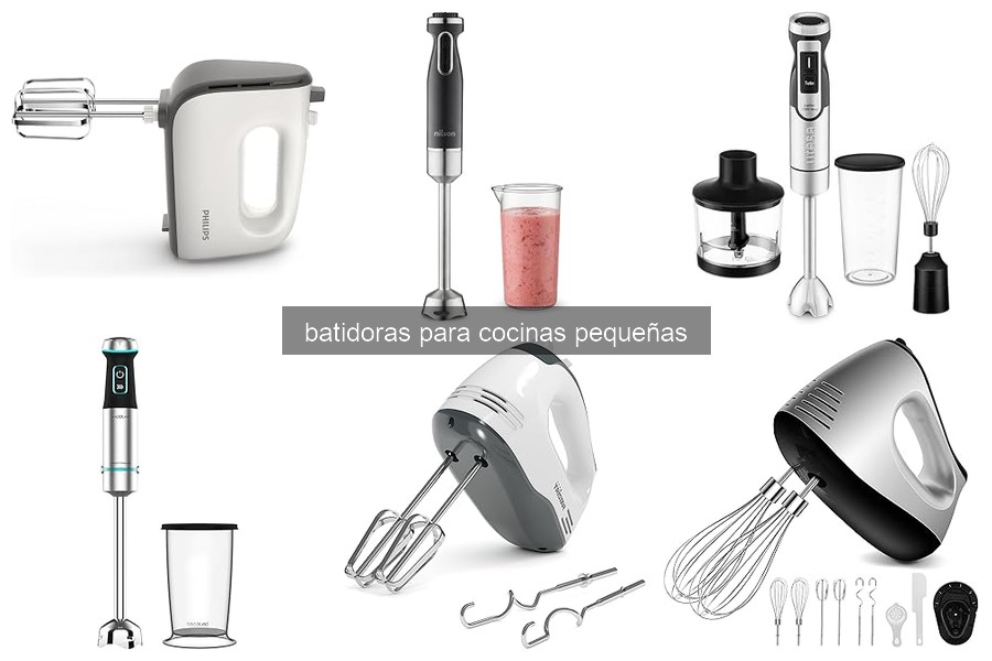 Problemas y soluciones al usar batidoras en cocinas pequeñas