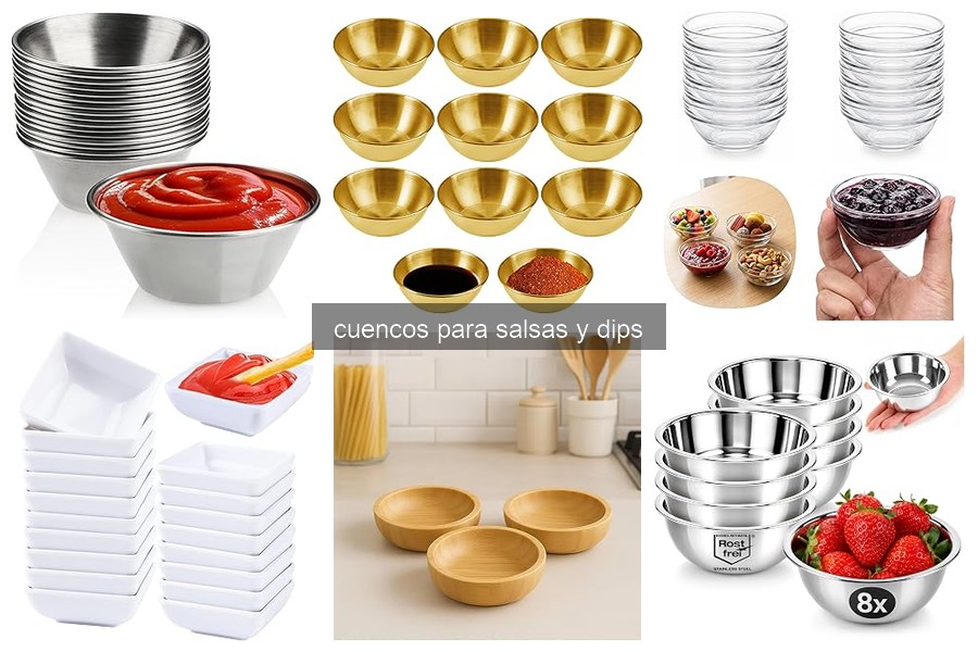 ¿Qué considerar al comprar cuencos para salsas y dips?