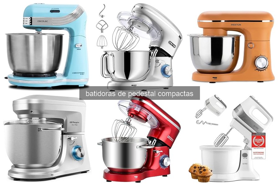Ventajas y características de batidoras de pedestal compactas