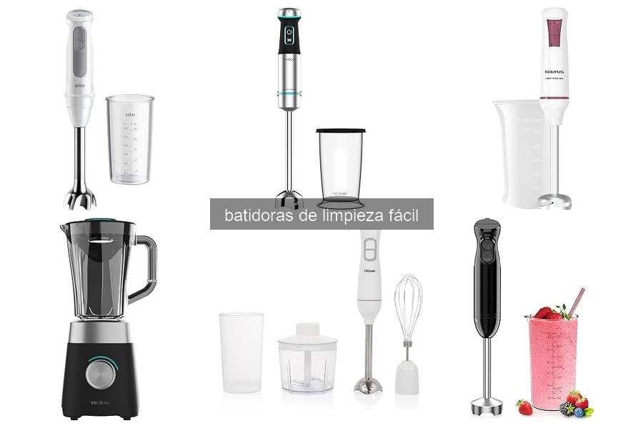 Ventajas y desventajas de las batidoras de limpieza fácil
