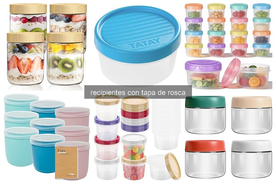 Ventajas y desventajas de recipientes con tapa de rosca en cocina